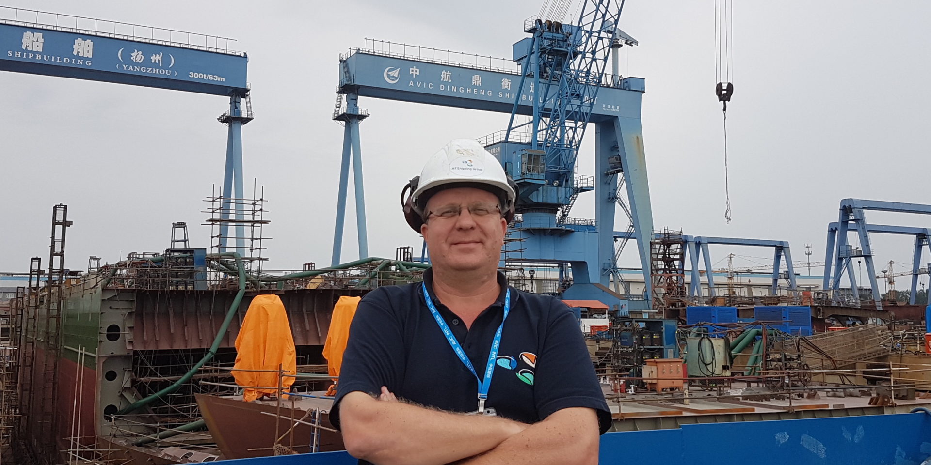 With MF Shipping to the shipyard in China